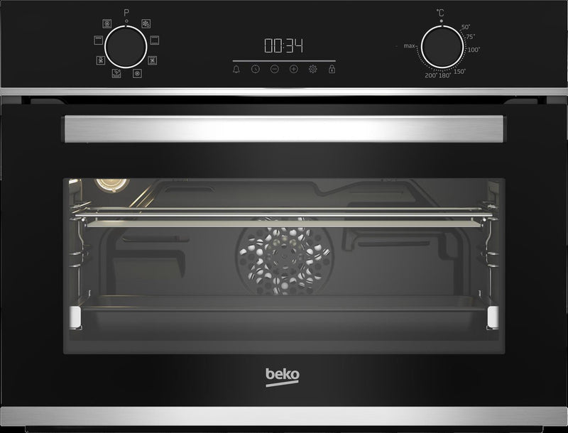 Beko b300 BBCM13300XC forno 48 l A Preto, Aço inoxidável