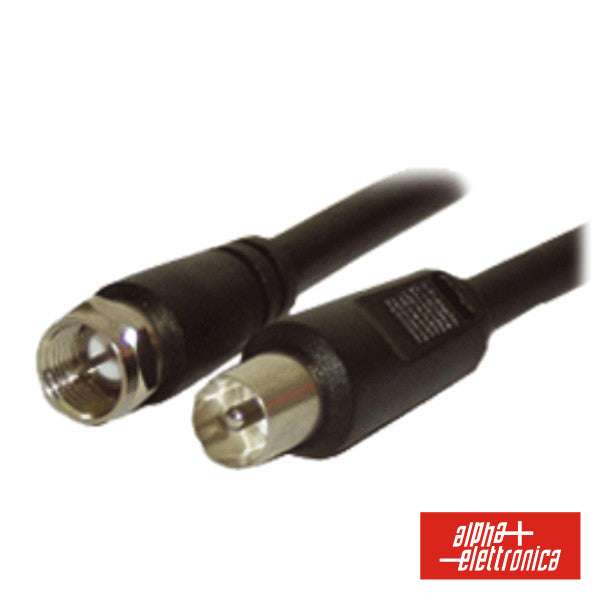 CABO F MACHO  COAXIAL 9.5MM MACHO 1M POLYBAG