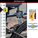 ALGEMAS DE AÇO, BIKE SECURITY, COM 9 ELOS, BLISTER