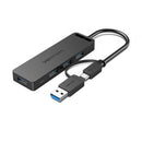 Vention CHTBB hub de interface USB 3.2 Gen 1 (3.1 Gen 1) Type-A +