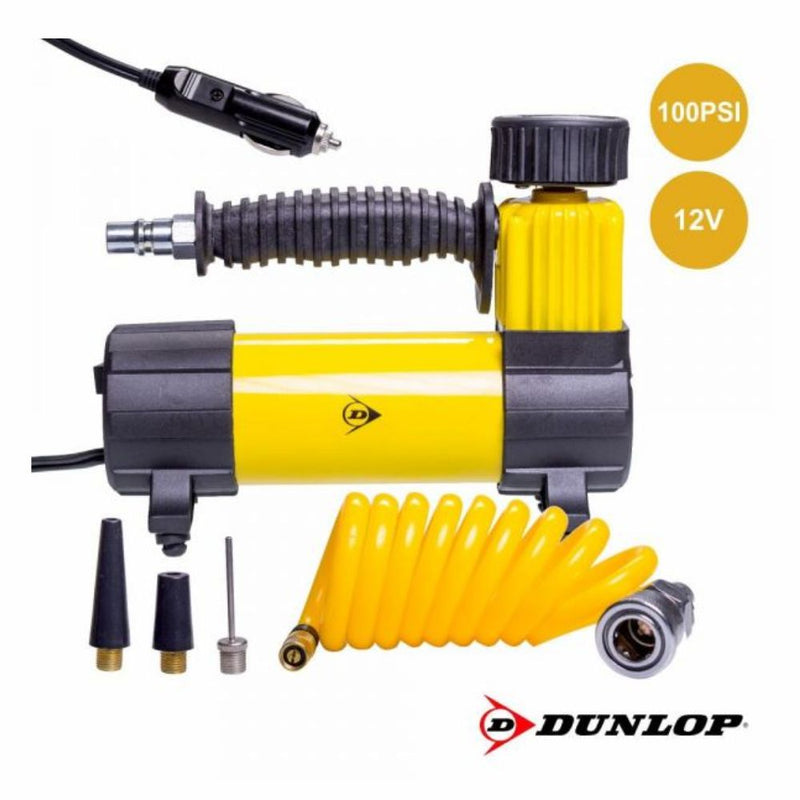 COMPRESSOR METÁLICO PARA VEÍCULO 12V DUNLOP