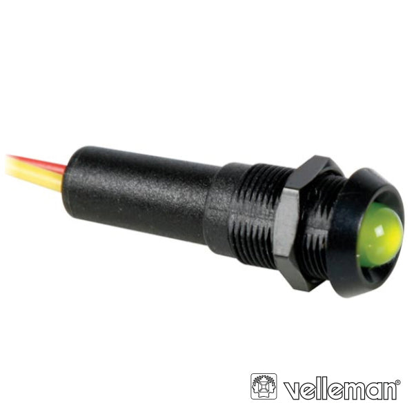 LED PILOTO VERDE CAIXA PRETA 24V VELLEMAN