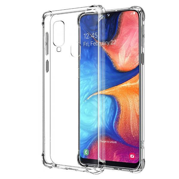 CAPA TRASEIRA TRANSPARENTE CANTOS REFORÇADOS SAMSUNG GALAXY A20E