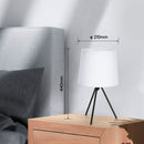 CANDEEIRO DE MESA EM METAL BRANCO