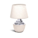 CANDEEIRO DE MESA EM CERÂMICA CASTANHO