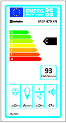 EXAUSTOR MEIRELES CHAMINÉ 70CM 3V.CC - MEP470XN