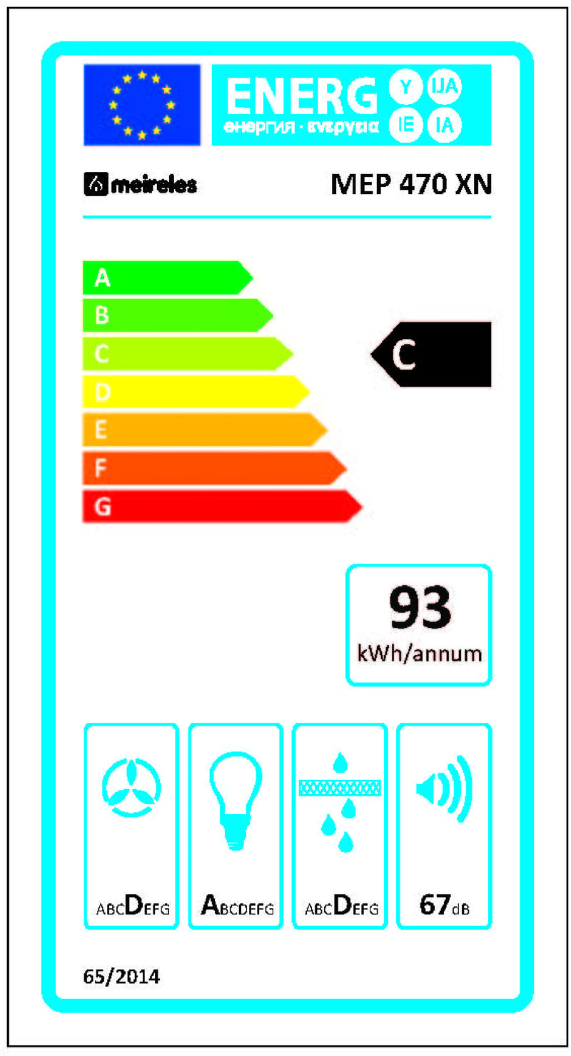 EXAUSTOR MEIRELES CHAMINÉ 70CM 3V.CC - MEP470XN