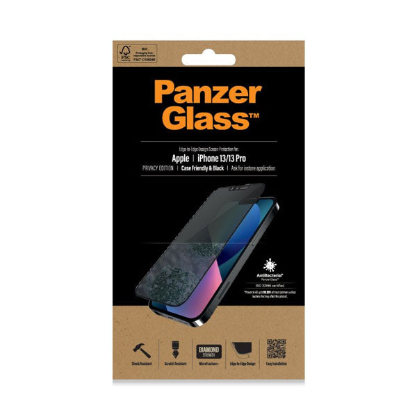 PanzerGlass Classic Fit Privacy Apple i Proteção de ecrã transpar