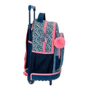MOCHILA ESCOLAR C/RODAS DISNEY MINNIE MAKE IT RAIN BOWS 43CM