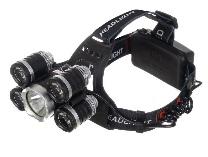 LANTERNA DE CABEÇA C/ LED ZOOM 5 X LED T6