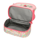 MOCHILA ESCOLAR DISNEY MINNIE FLORALS COM LANCHEIRA 28CM