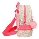 MOCHILA ESCOLAR DISNEY MINNIE FLORALS COM LANCHEIRA 28CM