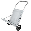 ESPREGUIÇADEIRA DOBRÁVEL COM RODAS CINZA