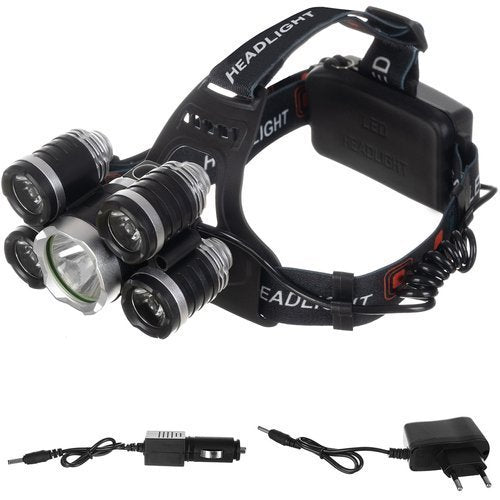 LANTERNA DE CABEÇA C/ LED ZOOM 5 X LED T6