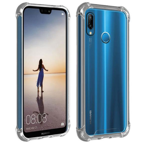 CAPA TRASEIRA TRANSPARENTE CANTOS REFORÇADOS HUAWEI P20 LITE /NOV