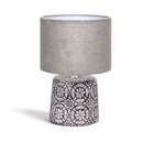 CANDEEIRO DE MESA EM CERÂMICA CASTANHO