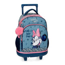 MOCHILA ESCOLAR C/RODAS DISNEY MINNIE MAKE IT RAIN BOWS 43CM