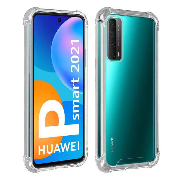 CAPA TRASEIRA TRANSPARENTE CANTOS REFORÇADOS HUAWEI P SMART 2021