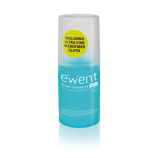 Ewent EW5671 kit de limpeza de equipamento Ecrãs/Plásticos Líquid