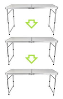 MESA DOBRÁVEL COM 4 BANCOS CINZA