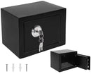 MINI COFRE EM METAL PRETO COM CHAVES
