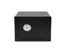 MINI COFRE EM METAL PRETO COM CHAVES