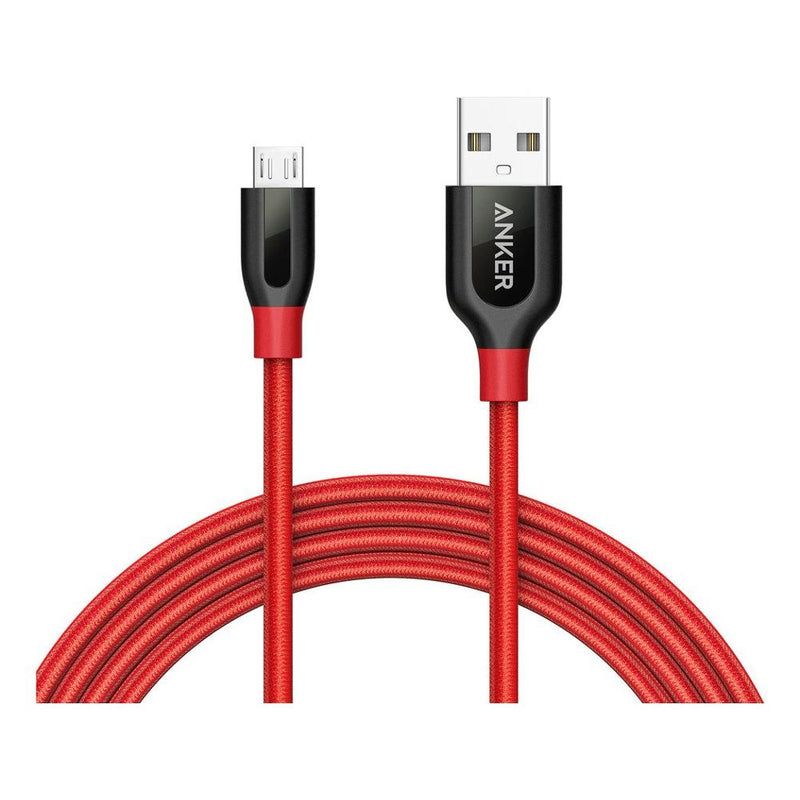 ANKER CABO POWERLINE+ 0.9M MICRO USB RED