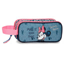 ESTOJO ESCOLAR DISNEY MINNIE MAKE IT RAIN BOWS C/ ZIPER TRIPLO